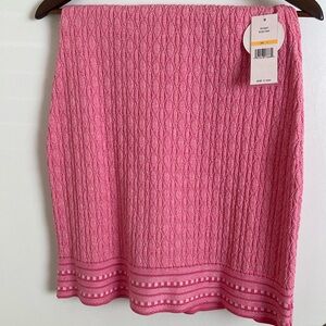 RESERVED NWT SET NANETTE LEPORE Pink Cardigan Sweater skirt set